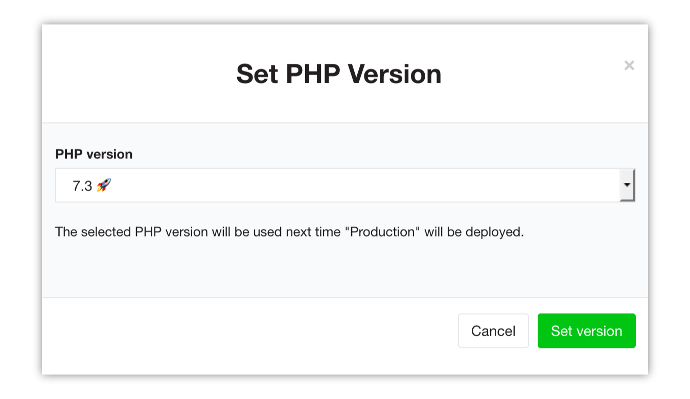 Neos using PHP 7.3 on Flownative Beach