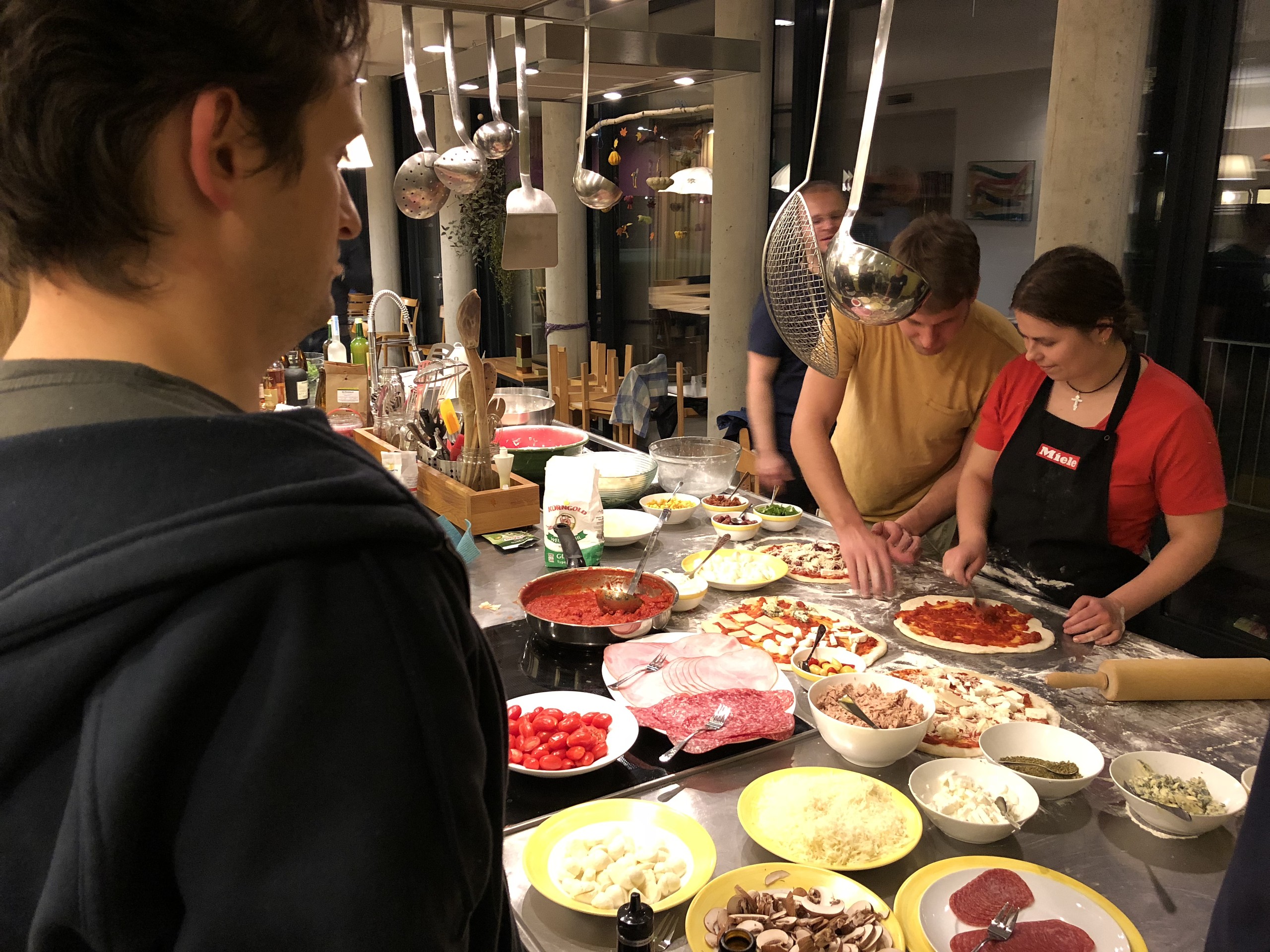 Pizza evening at the Neos sprint Vienna 2017